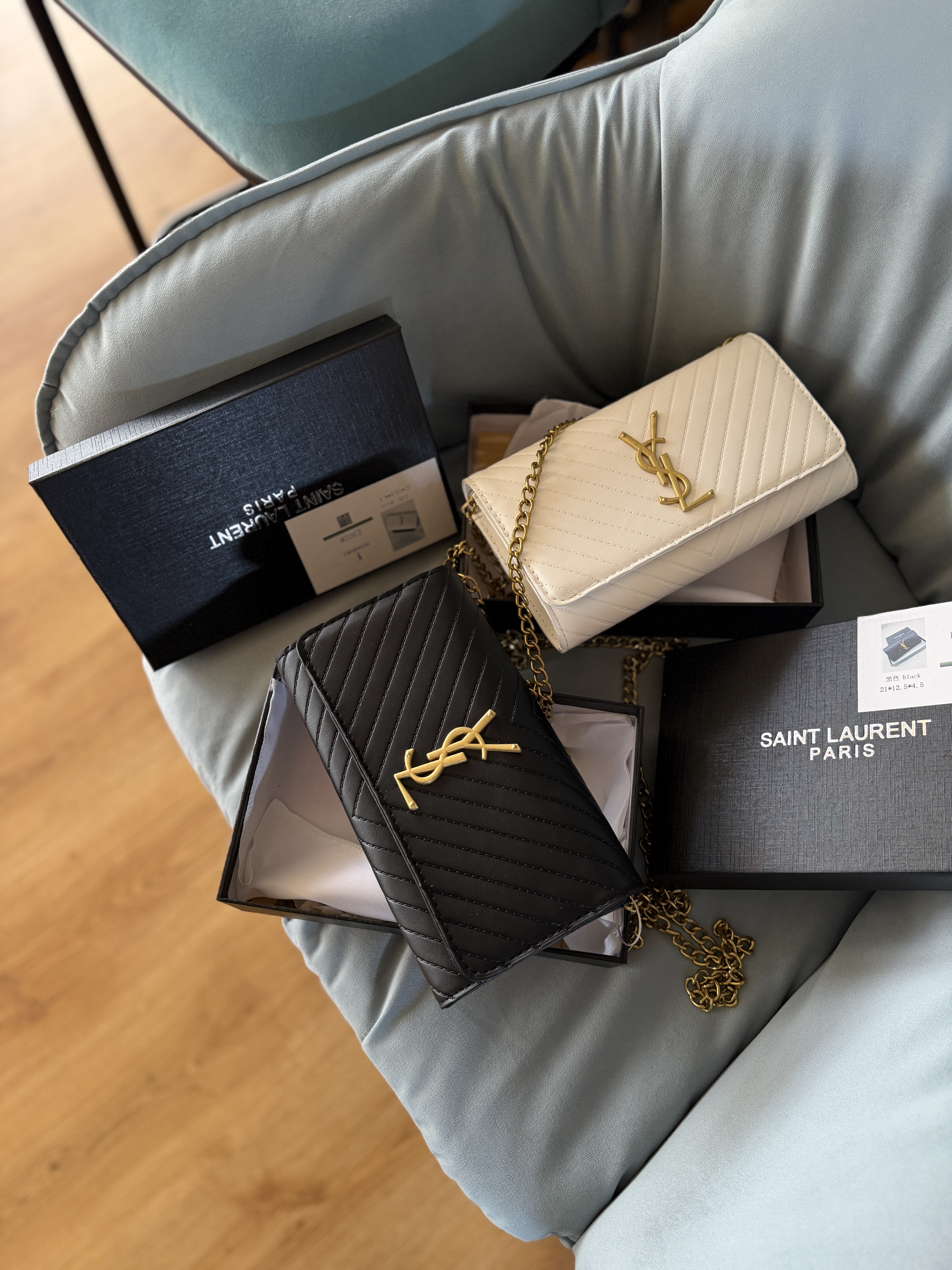 Сумка " Ysl " прямокутна з коробкою — фото 2