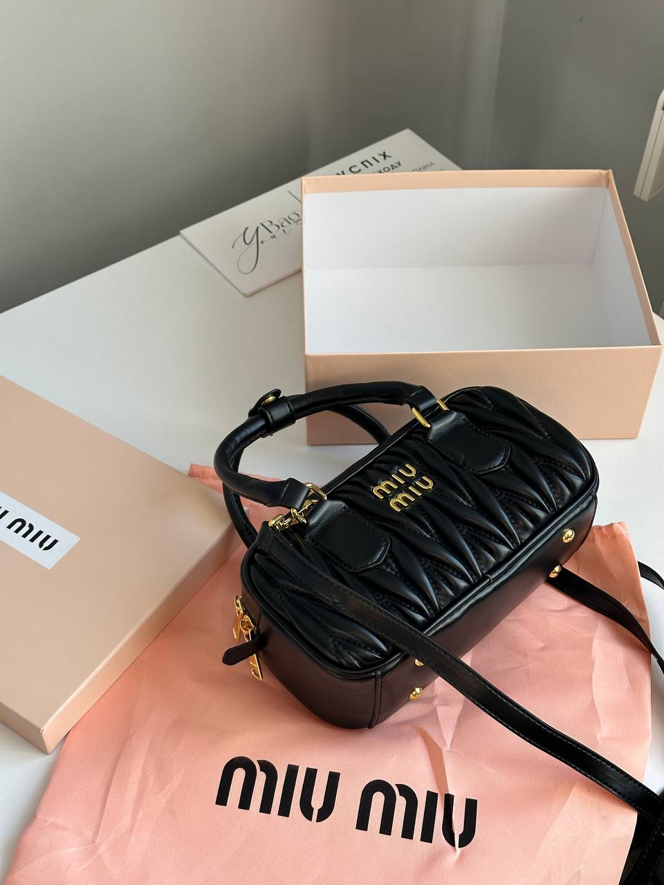 Сумка " Miu miu " шкіра з коробкою — фото 3