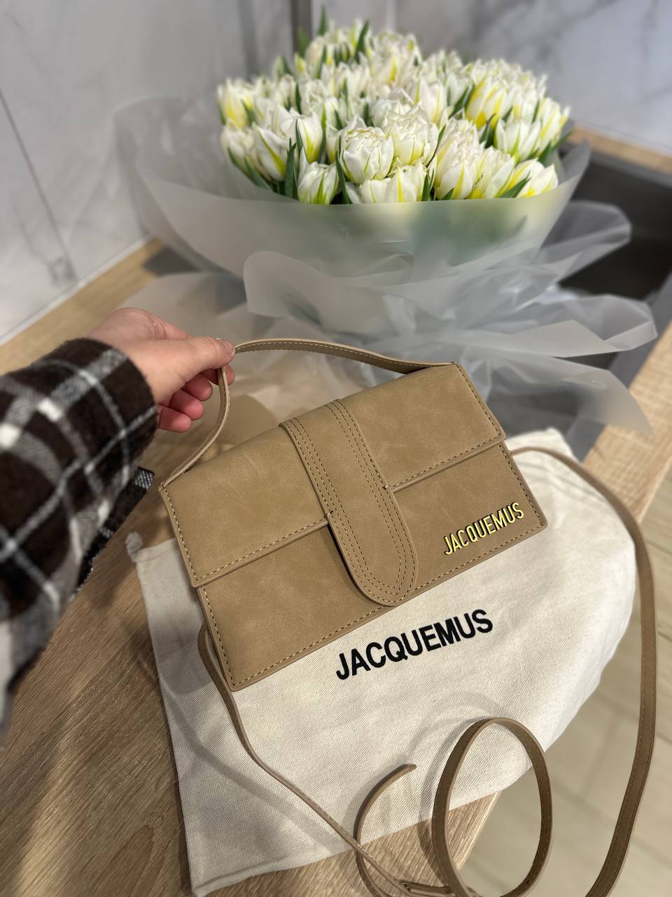 Сумка " Jacquemus " замш міні