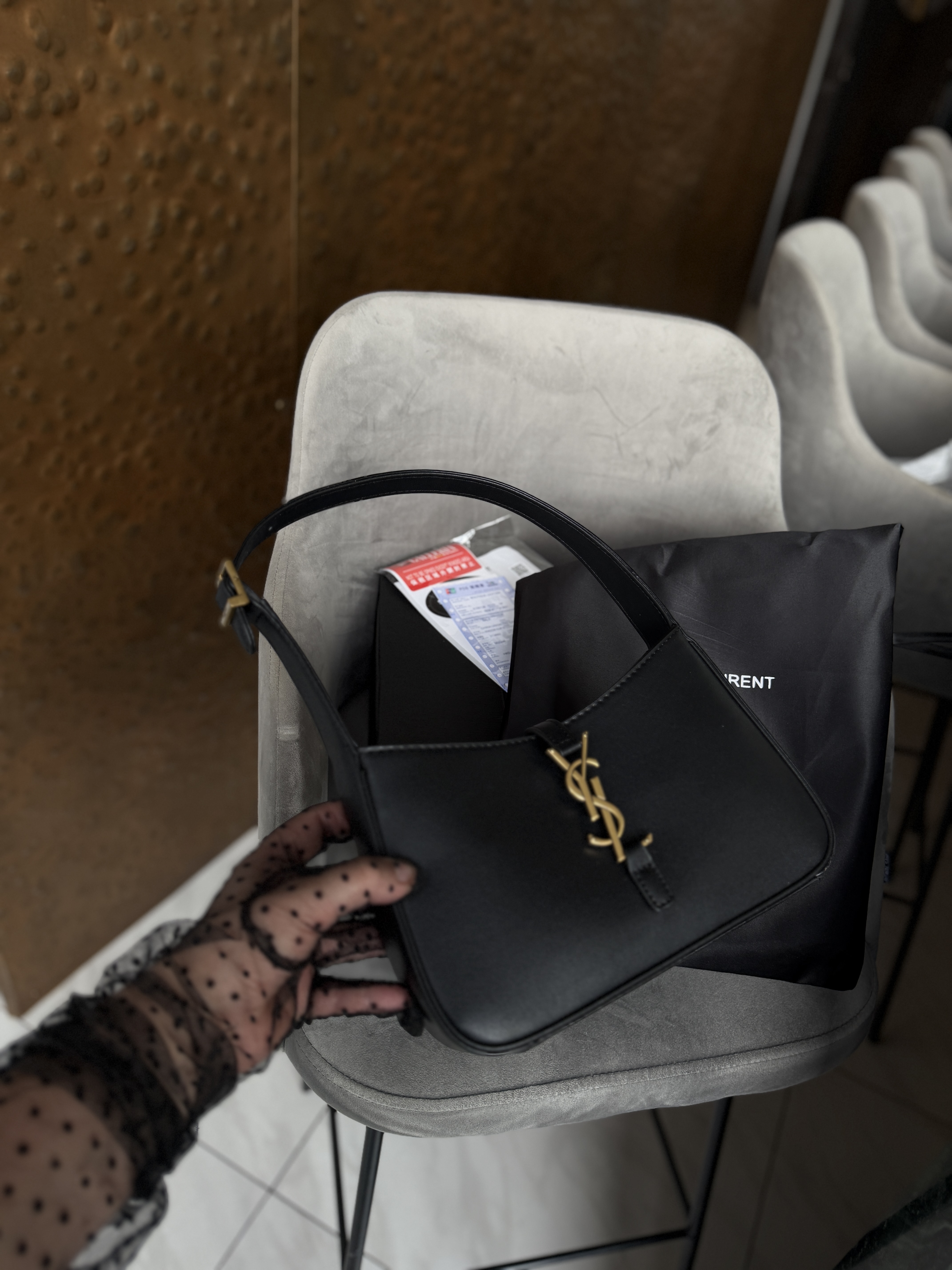 Сумка " Ysl " преміум з магнітною коробкою — фото 3