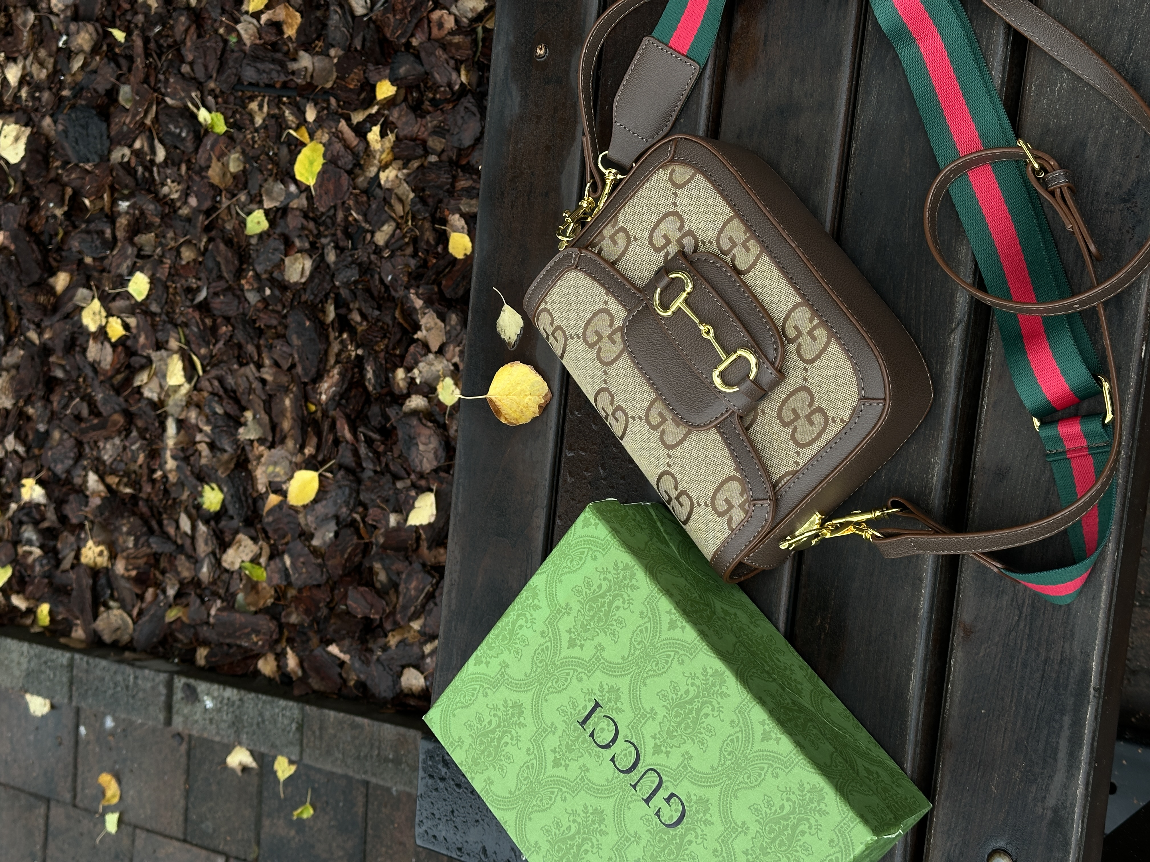 Сумка " Gucci " квадратна в коробці — фото 2