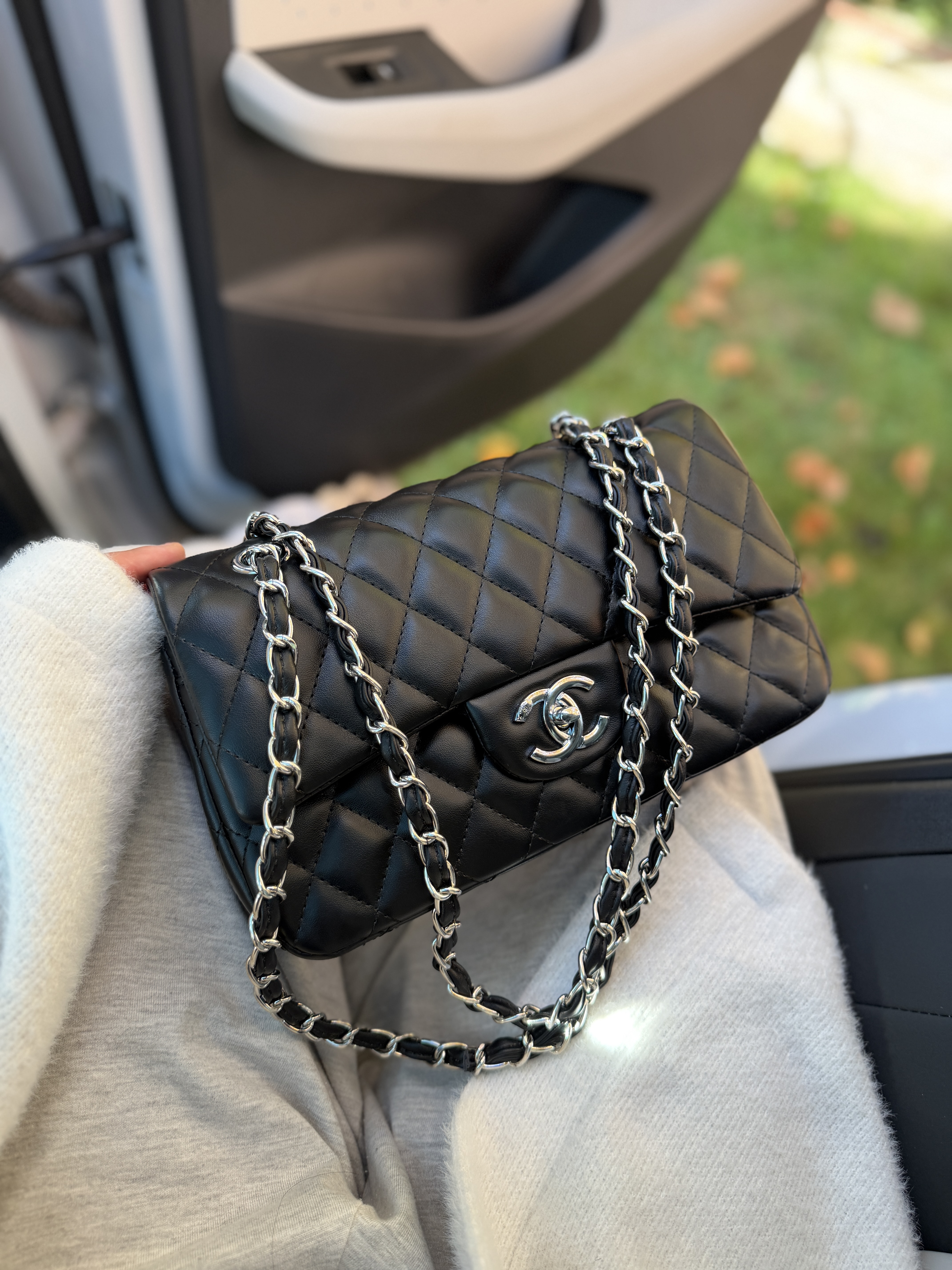 Сумка " Chanel " випукла срібна фурнітура — фото 2