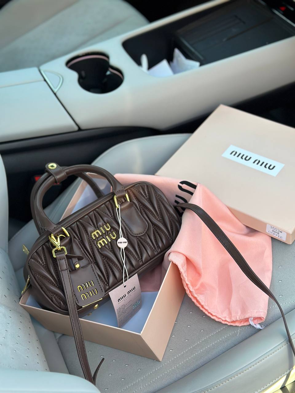 Сумка " Miu miu " шкіра з коробкою — фото 2