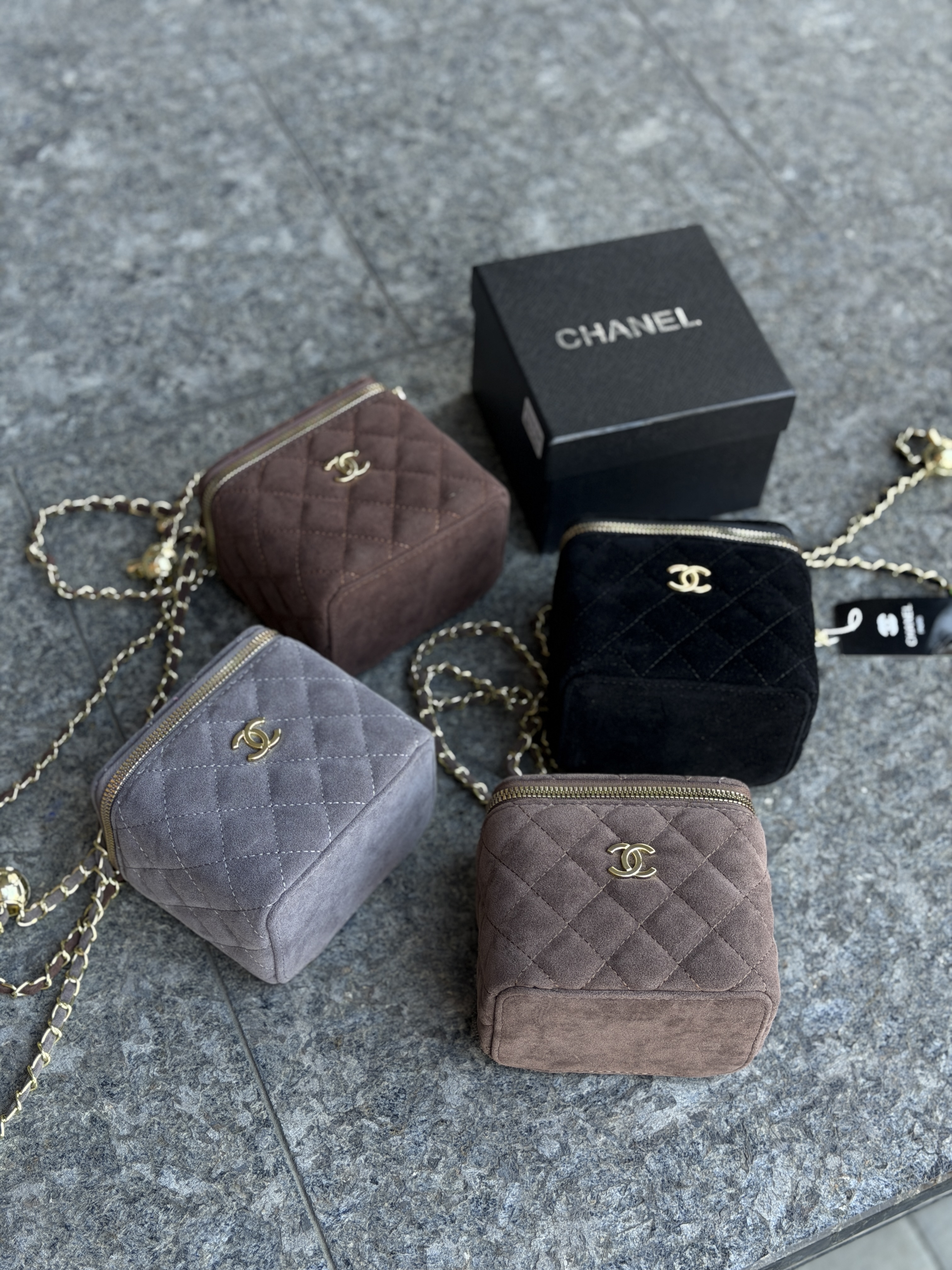 Сумка " Chanel " замш з коробкою — фото 7