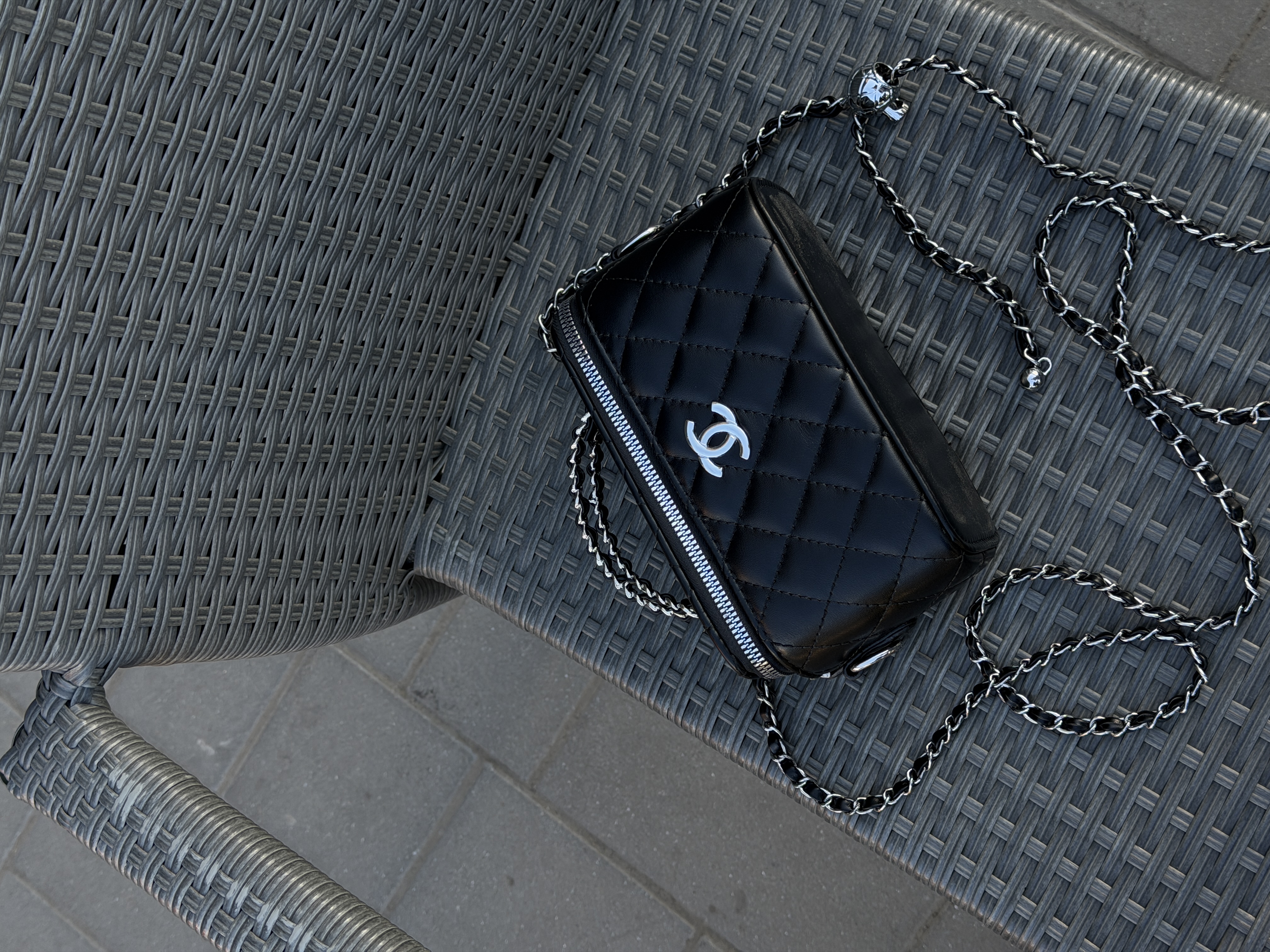 Сумка " Chanel " бочонок срібна фурнітура — фото 7