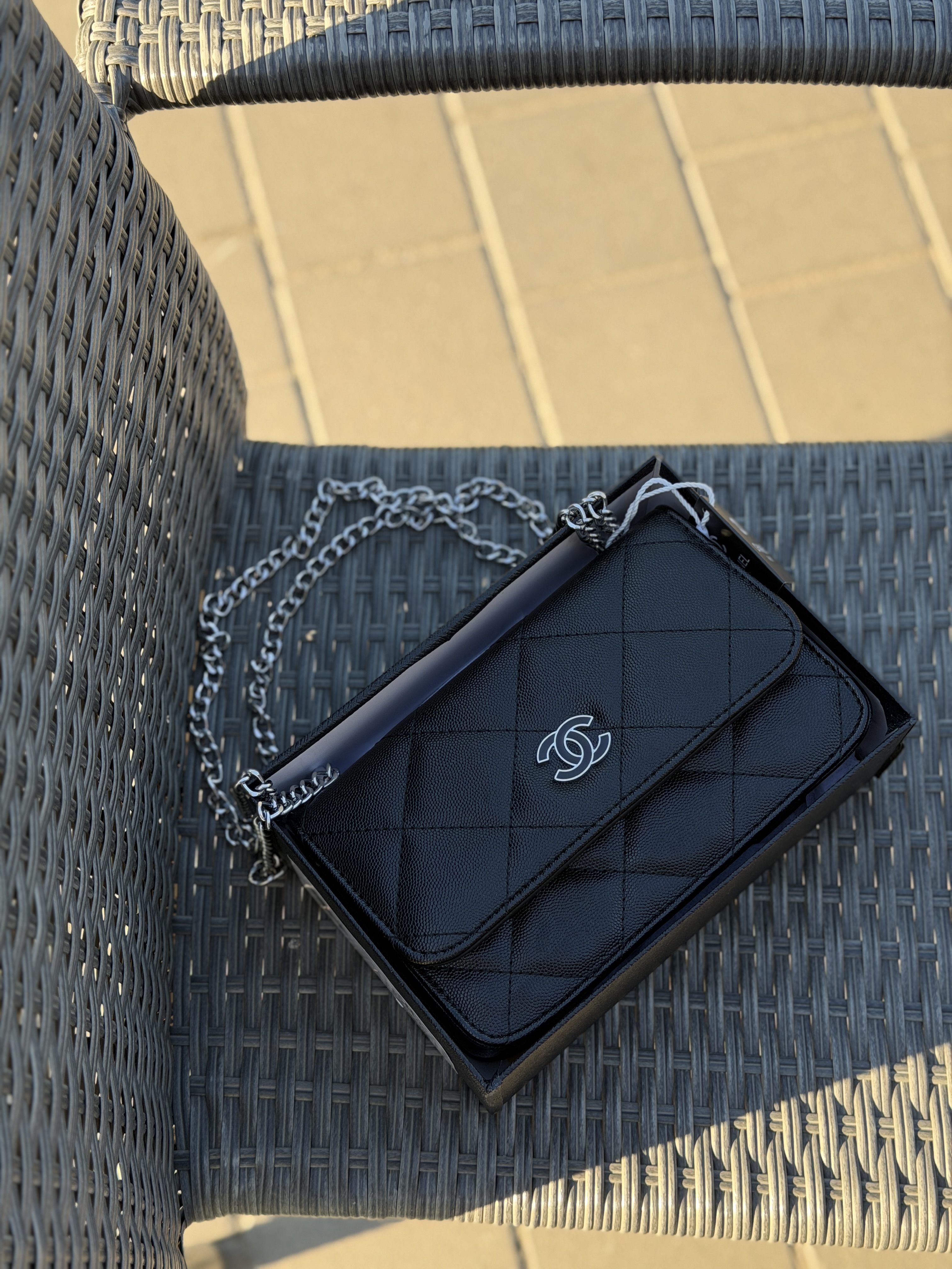 Сумка " Chanel квадратна з коробкою — фото 2