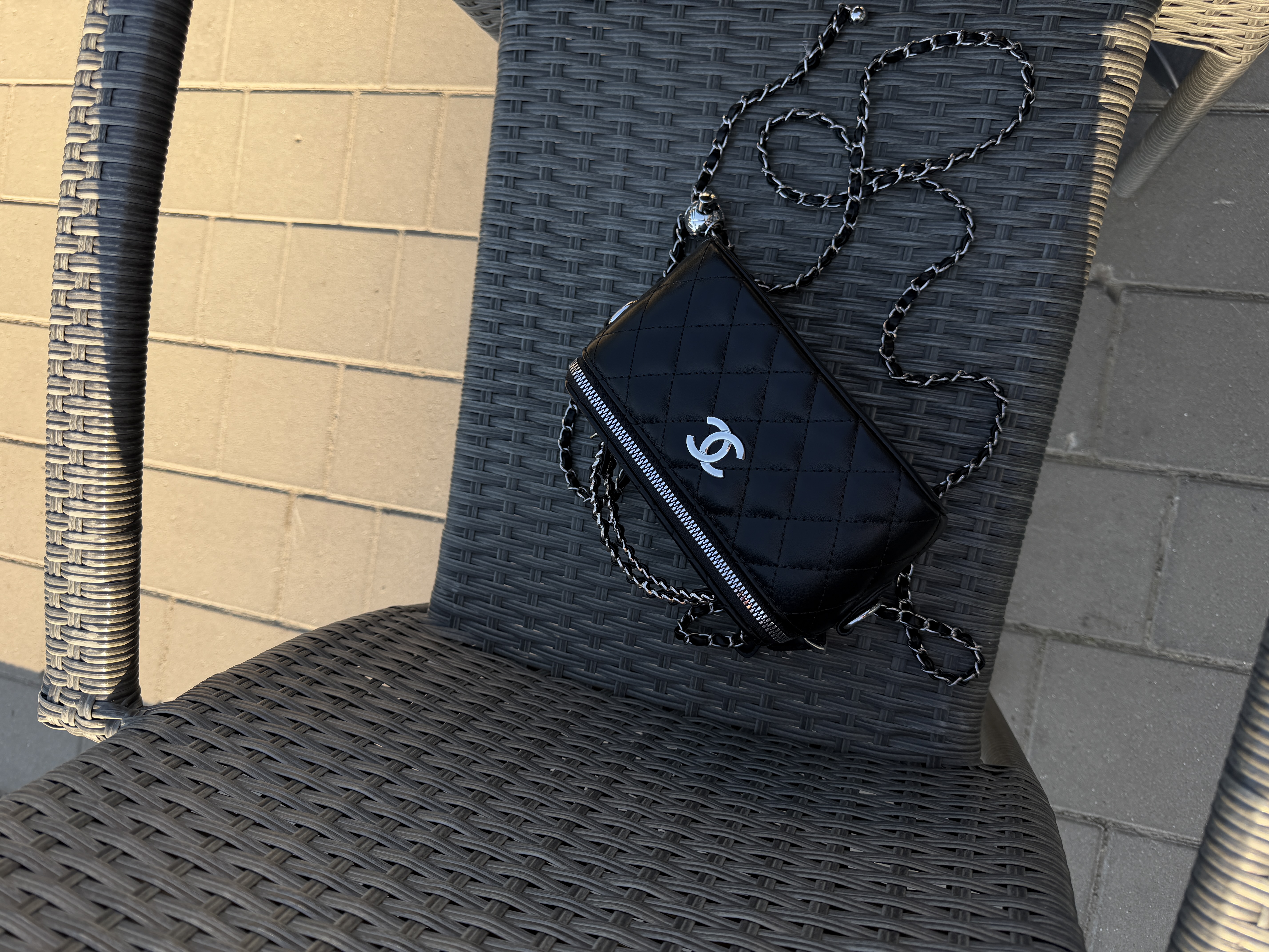 Сумка " Chanel " бочонок срібна фурнітура — фото 4