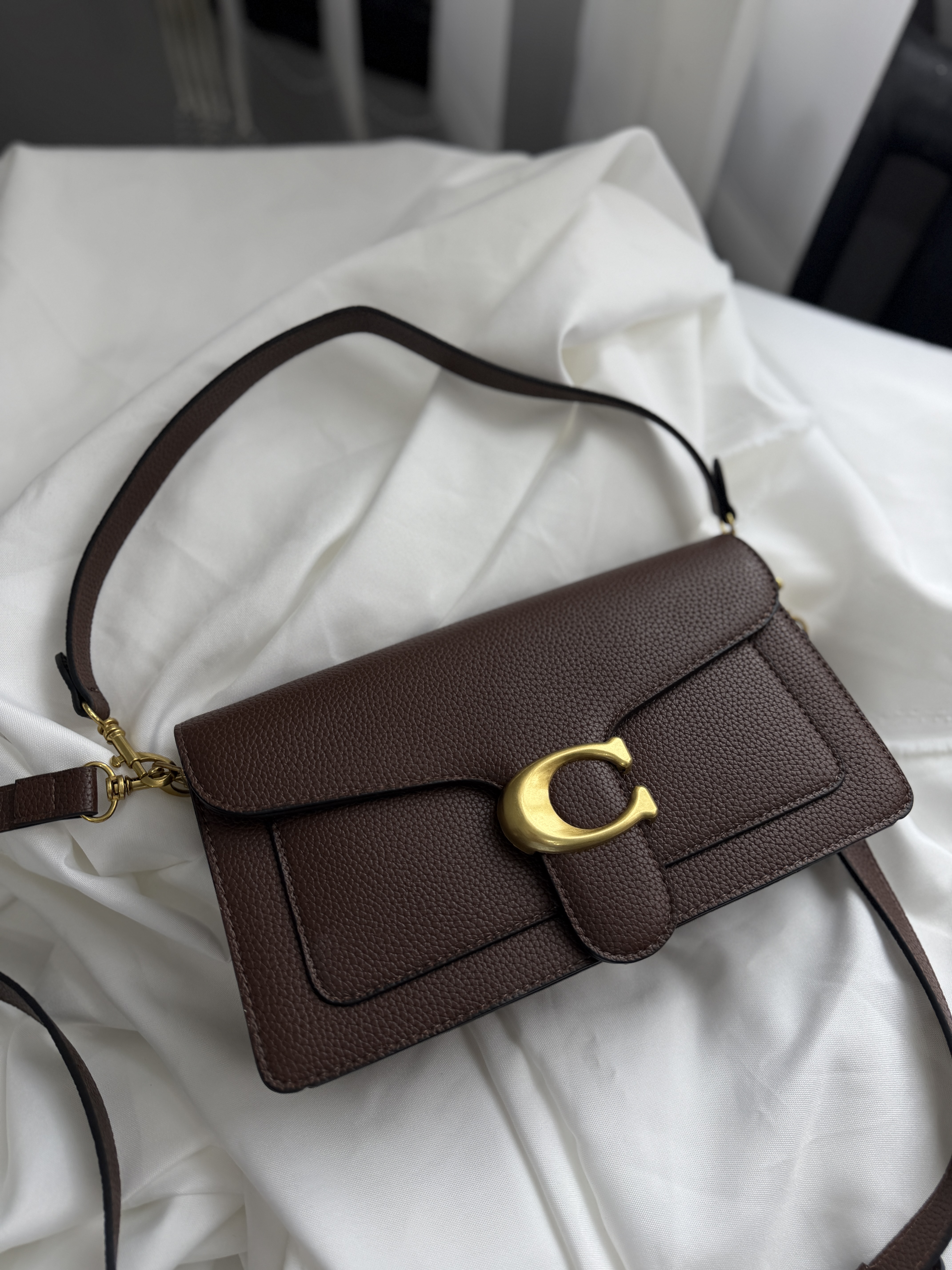 Сумка " Coach " люкс коричнева