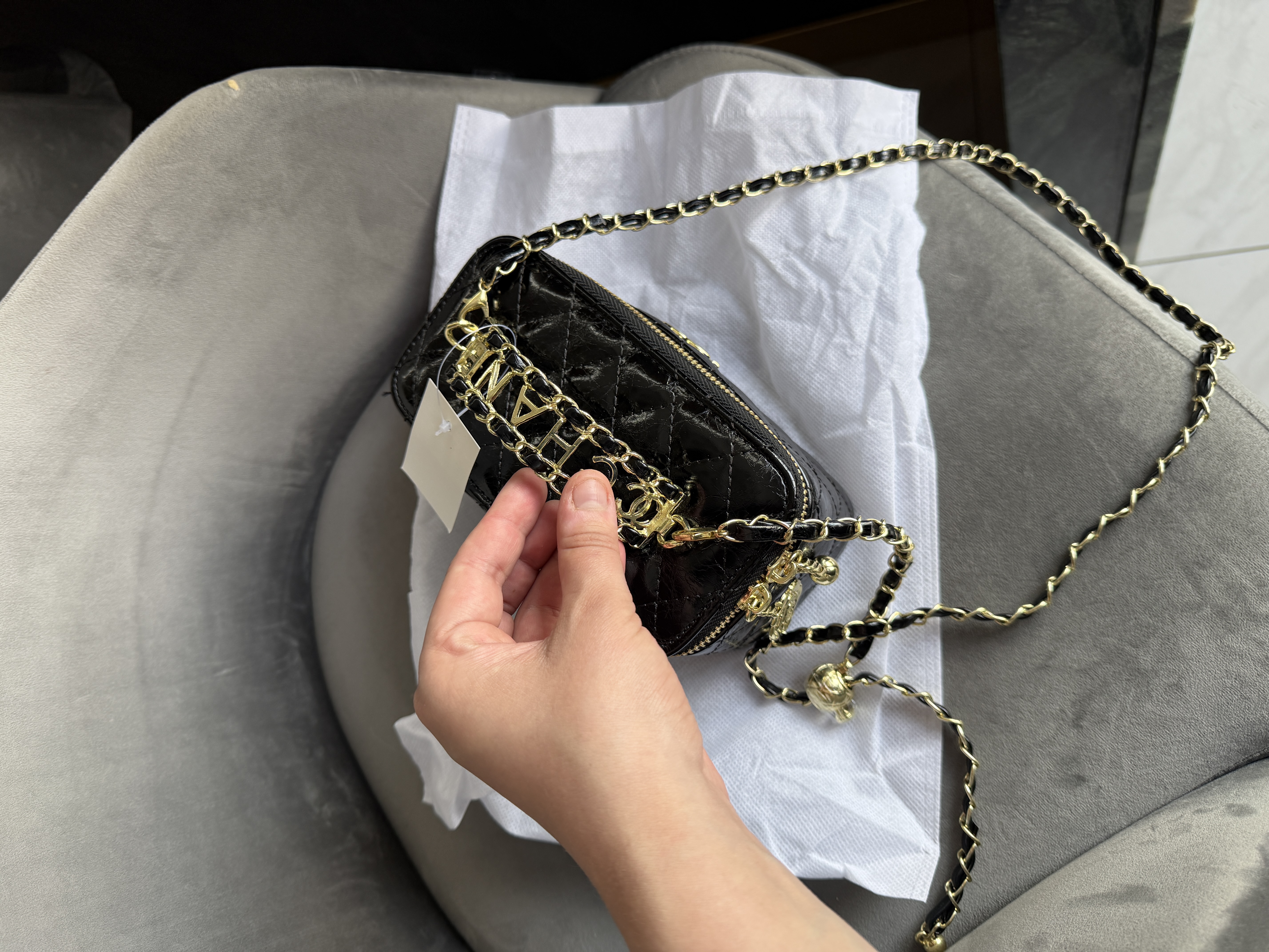 Сумка " Chanel " з бредовою ручкою — фото 2