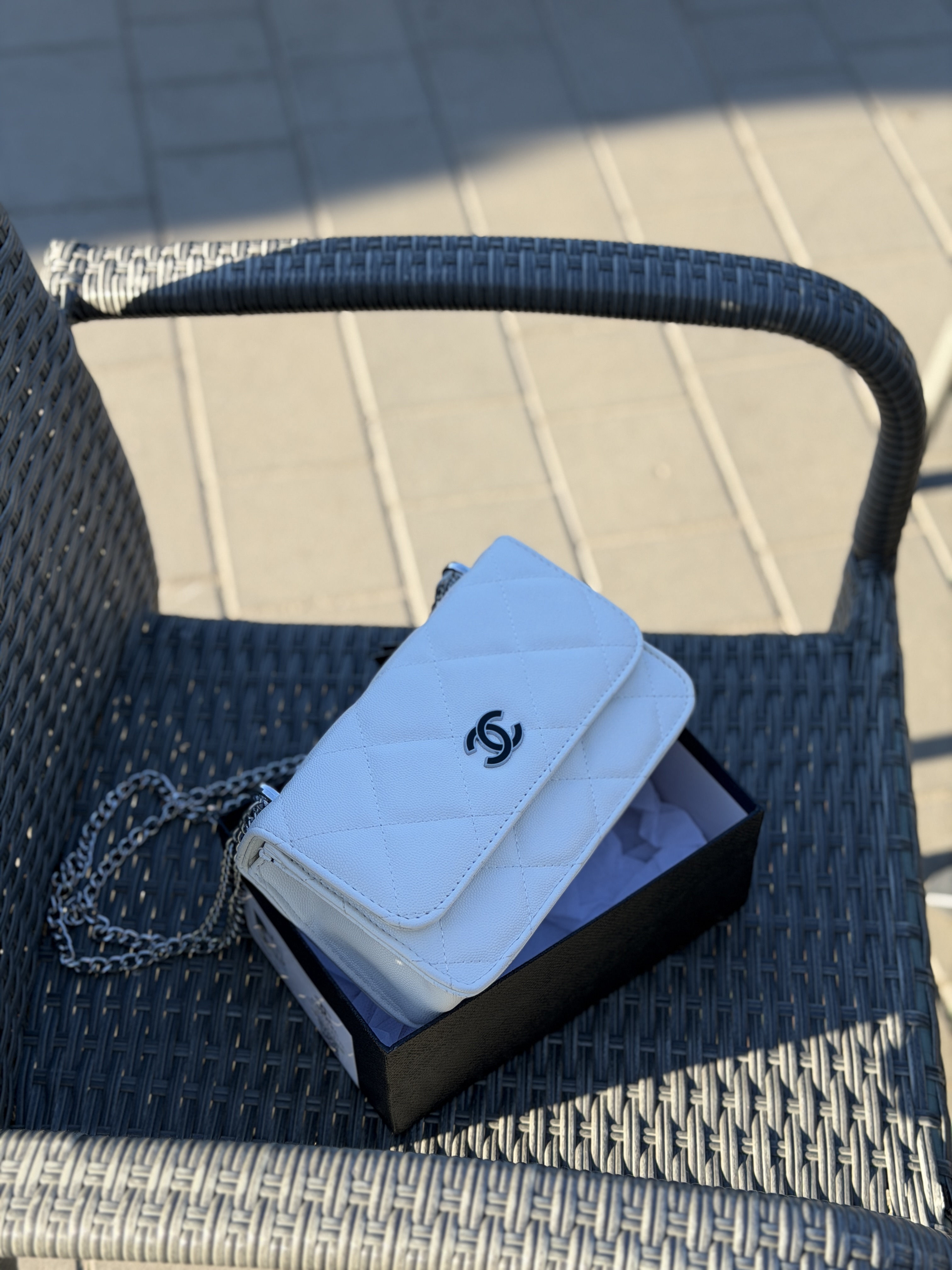 Сумка " Chanel квадратна з коробкою — фото 3