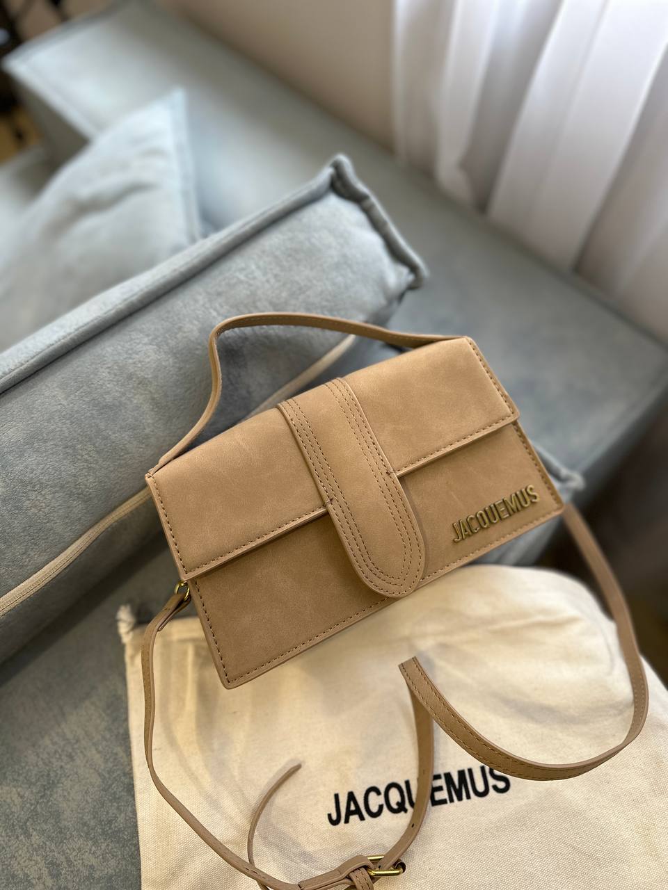 Сумка " Jacquemus " замш міні — фото 3