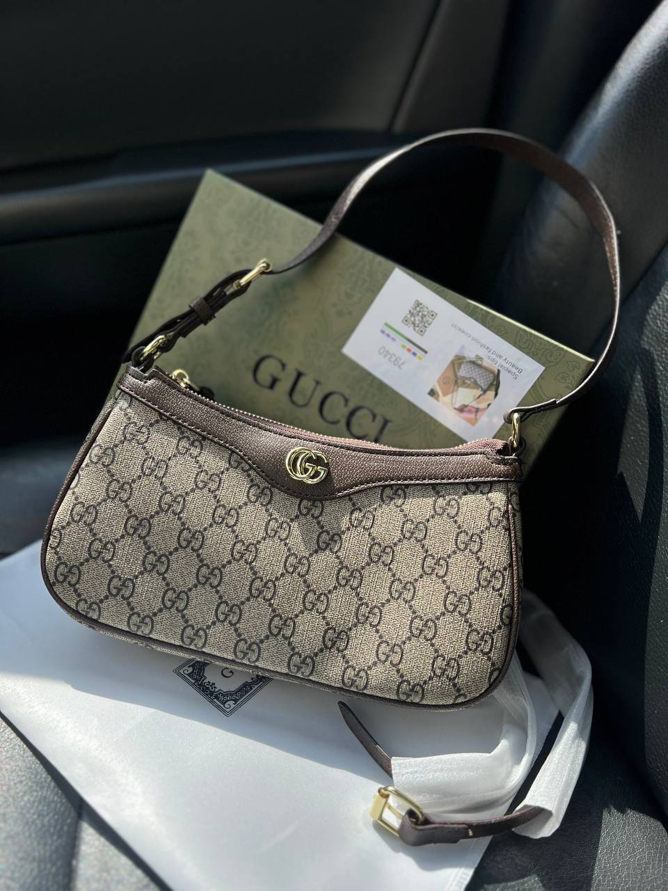 Сумка " Gucci " багет повне пакування
