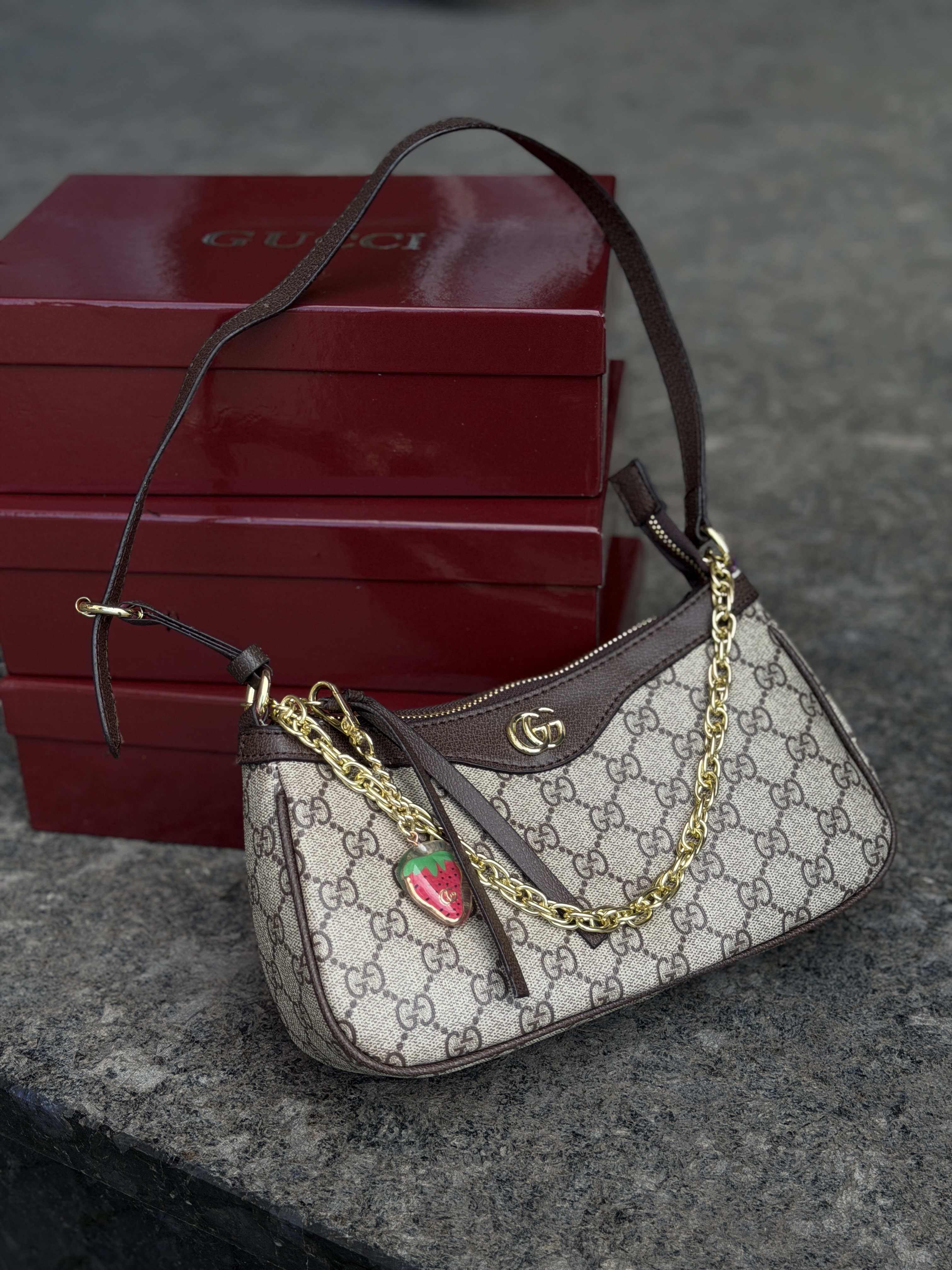 Сумка " Gucci " багет повне пакування