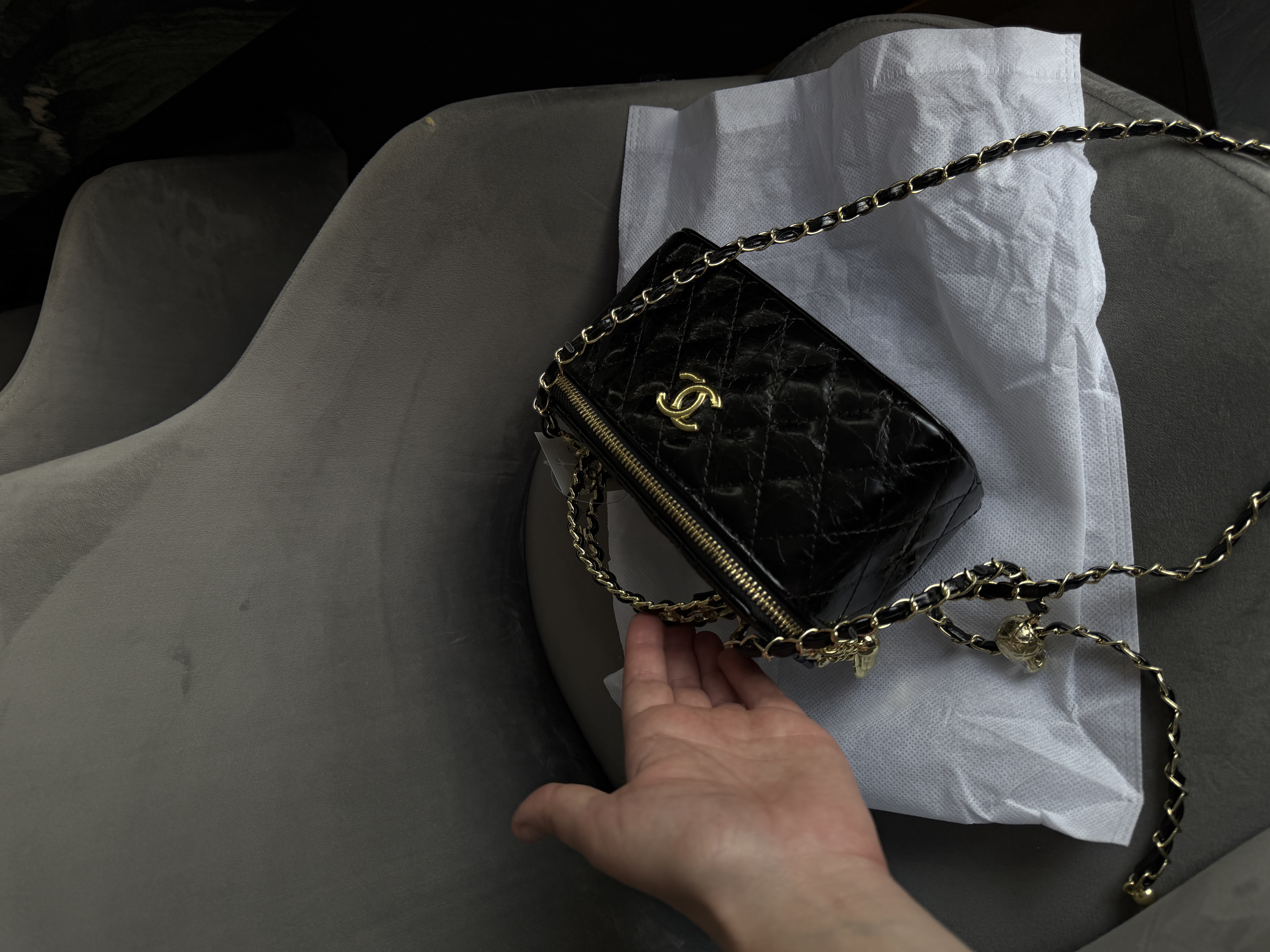 Сумка " Chanel " з бредовою ручкою